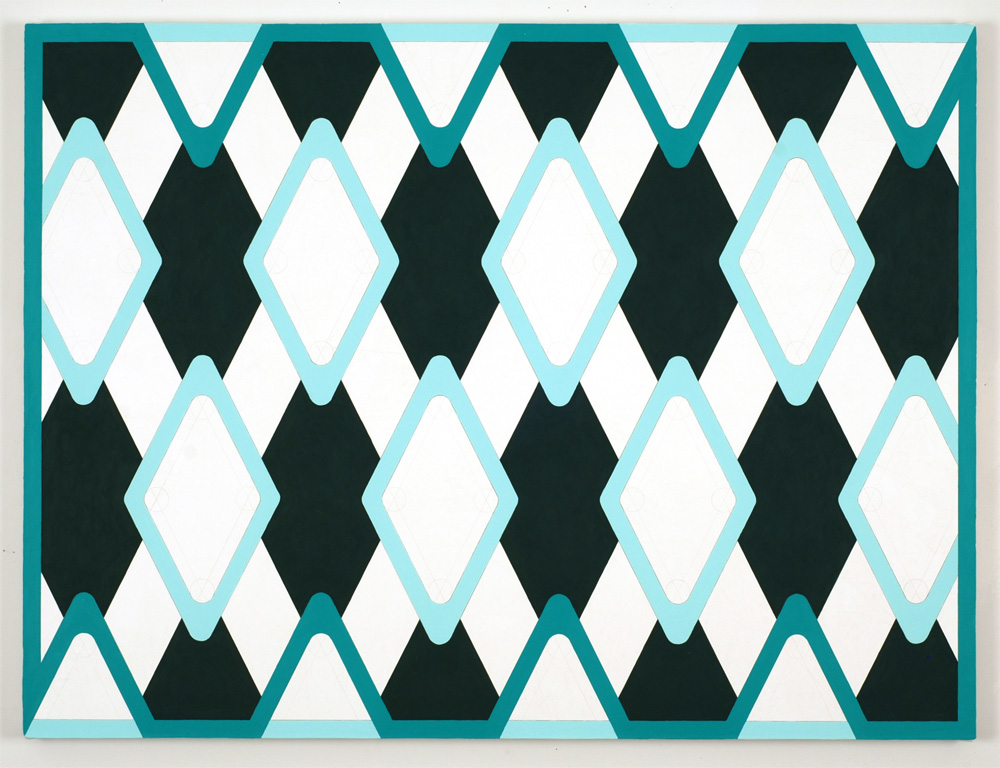 alternating diamond pattern abstraction